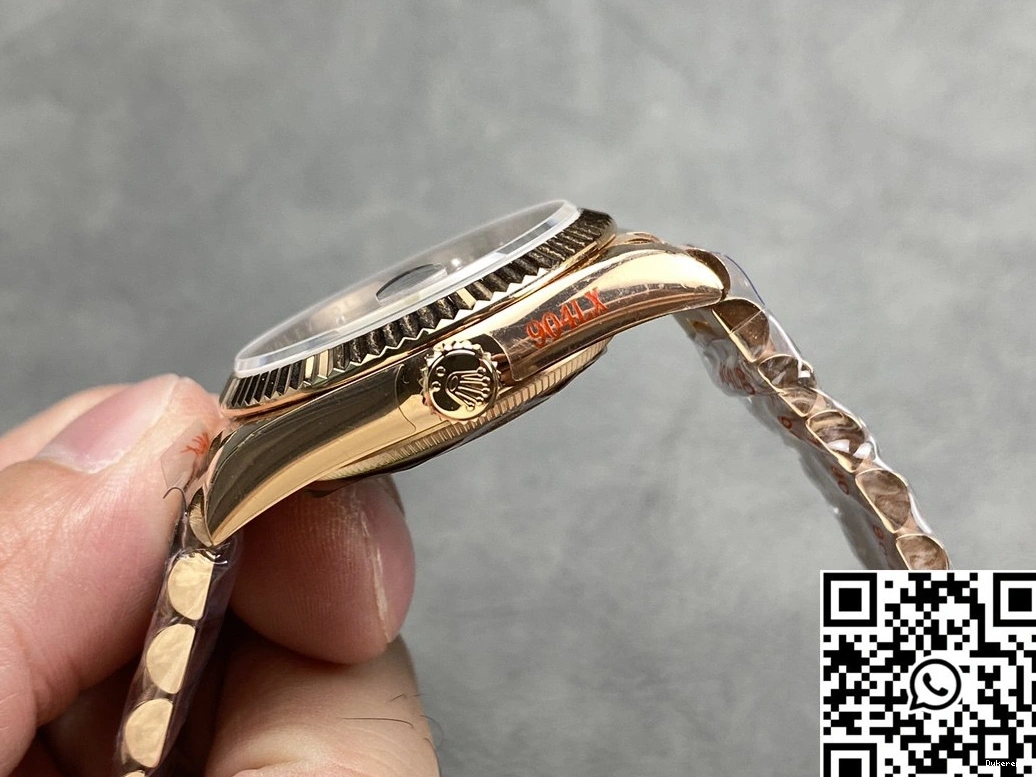 M128235-0037 Day Factory Tungsten Dial Steel Chocalate 36mm Date v5 QF Rolex 1219